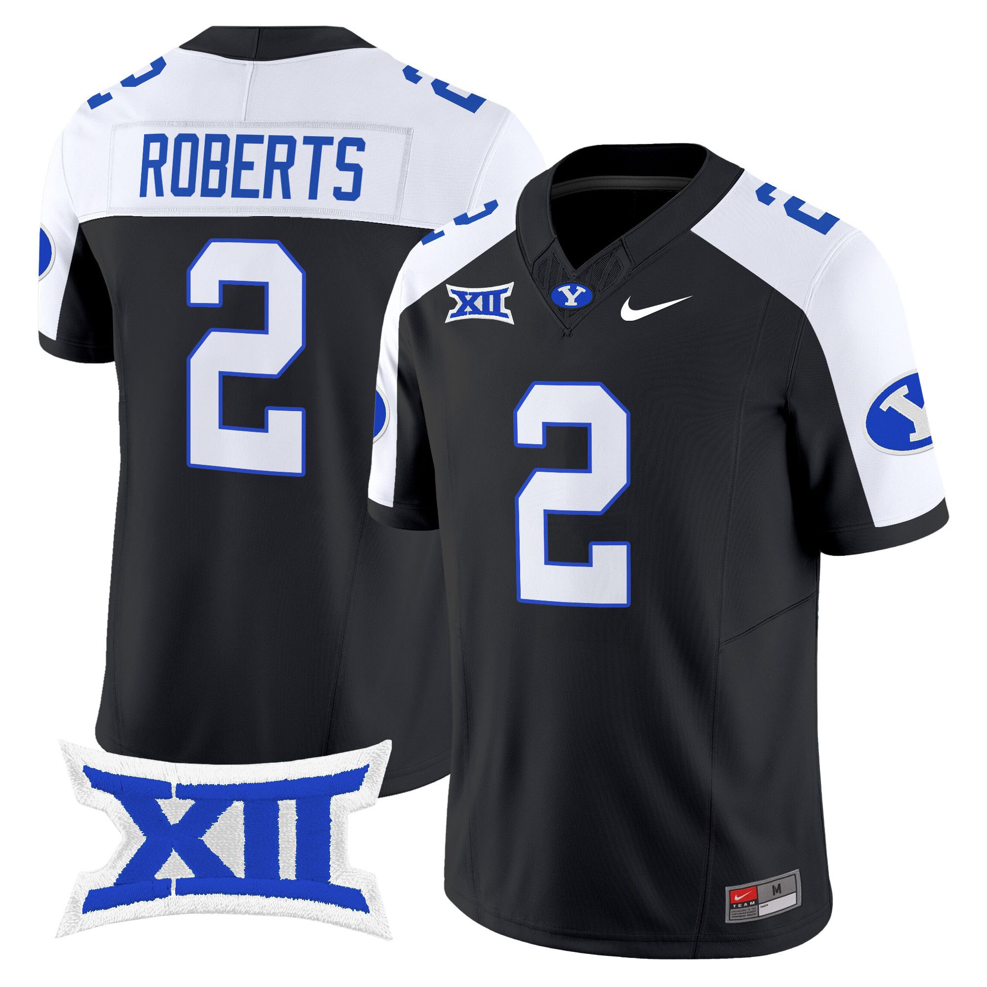 Men BYU Cougars #2 Roberts Black Nike 2024 Vapor Limited NCAA Jersey->more ncaa teams->NCAA Jersey